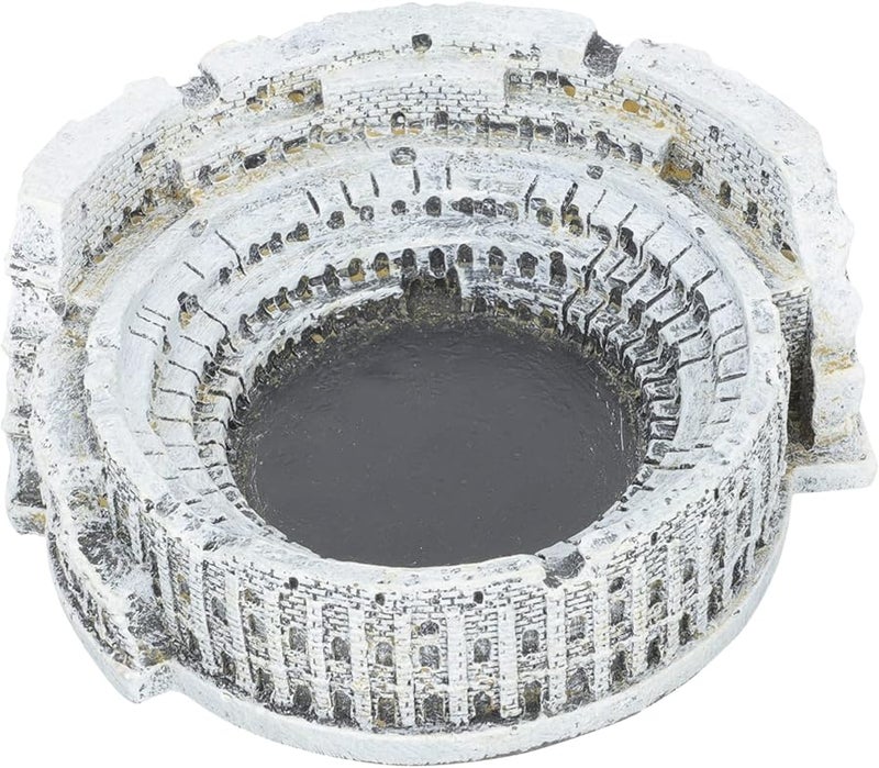 مُطفأة سجائر الكولوسيوم الروماني القديم زخرفة مكتبية رجعية باللون الأسود - Image 1